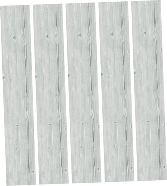 5pcs Wood Grain Board Stickers PVC Backsplash Stickers Vinyl Plank Flooring Linoleum Carpet Tiles Laminate Flooring Wood Giant Floor Wood Vinyl Flooring Wood Trim Lift Ceramic Tile