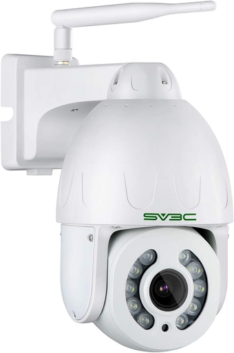 ONVIF PTZ WiFi Wireless Camera Outdoor, Auto Tracking 5MP IP Security Camera, 5X Optical Zoom, Spotlight Color Night Vision, Two Way Audio, Waterproof, Motion Alert, Blueiris, RTSP, SD Card Slot