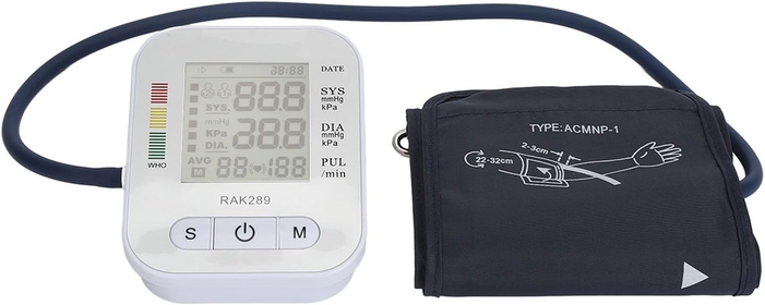 Large Screen Blood Pressure Monitor, Blood Pressure Machine Arm Type High Accuracy Automatic Blood Pressure Measuring Instrument Blood Pressure Monitors for Elders Home Adult Kid