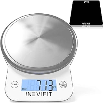 Bathroom Scale & Digital Kitchen Scale Fitness Bundle, Complete Body Composition and Nutrition Tracking Solution ...