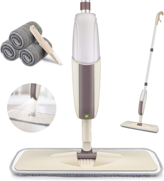 Spray Mop for Floor Cleaning,  Floor Mop with a Refillable Bottle and 3 Washable Microfiber Pads, Dry Wet Spray Mop for Home Kitchen Hardwood Laminate Wood Vinyl Ceramic Tiles Floor Cleaning