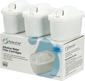 Pitcher of  New & Improved 2022 - Alkaline Pitcher Replacement Water Filters - by  s (Pack of 3)