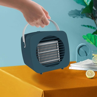 Portable Air Conditioner Fan, Mini Air Cooler, Office Silent Mini Evaporative Air Fan Desk Fan, USB Rechargeable Small Fan for Bedroom, Office Living Room Cooler Humidifier