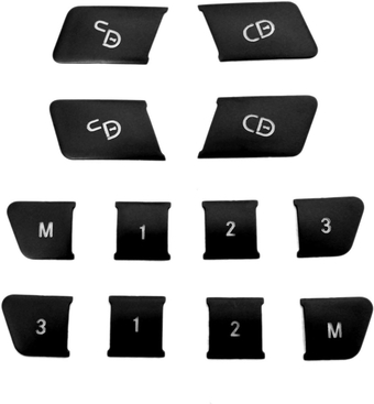 Black Lock Unlock Button Cover Seat Memory Door Patch Switch Trim Interior Decoration Replacement for Mercedes Benz GLK ML GL A B C E Class C117 GLA CLA CLS X156 GLE GL GLS Accessories