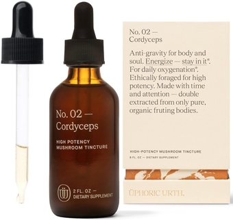 Cordyceps Mushroom Extract - Double Extracted Fruitbody Mushroom Tincture | Natural Support for Stamina, Endurance, Oxygen Uptake, Cardiac Function, Respiratory Health (60 Servings)