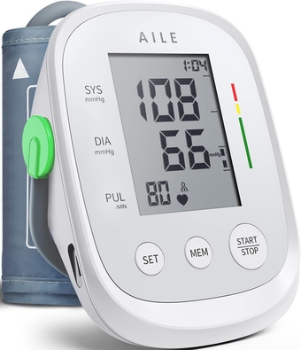 Blood Pressure Monitor, Blood Pressure Machine Upper Arm Large Cuff(8.7"-16.5" Adjustable),Automatic high Blood Pressure Cuff for Home use (White)