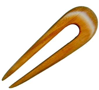 Hair Fork, Handmade, Mini Rosebud Style, Small Bun, Fine Hair USA (cherry)