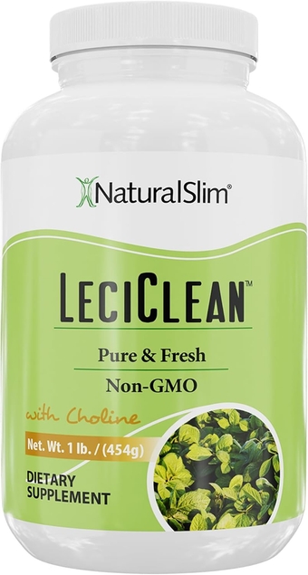 Naturalslim Leciclean - Pure Soy Lecithin Granules - Non-GMO Food Grade Emulsifier - Cleansing & Cognitive Support - Organic Lecithin Granules with Choline - 1 Pound