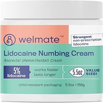 | 5% Lidocaine | Numbing Cream Maximum Strength | Topical Anesthetic | Aches, Back Pain, Itching, Soreness, Burnin...