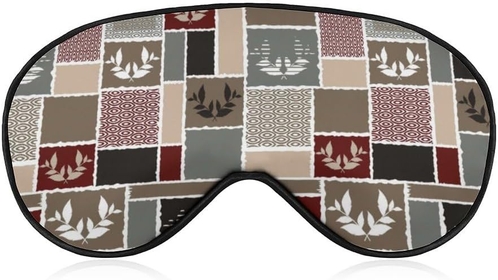 Colorful Moroccan Tile Pattern Eye Sleep Mask, Super Soft Eye Masks with Adjustable Strap, Ultimate Sleeping Aid, Blindfold, Relax & Relieve Your Fatigue, Puffy Eyes
