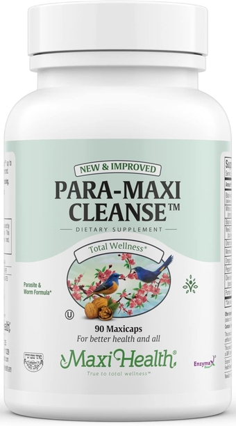 Intestinal Cleanse for Humans - Natural Digestive Colon Gut Flora Body Detox for Women - Gut Cleanse for Men - Bloated Belly Relief with Black Walnut Wormwood Herb (90 Capsules)
