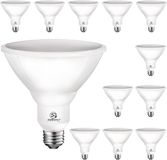 nergetic 100W Outdoor Par38 Led Flood Light,1250lm,5000K Daylight,Dimmable, 26 Base,Waterproof Spot Bulb,UL Listed (12 Pack)