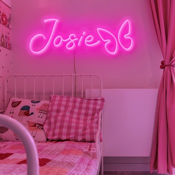 Custom Neon Signs, Personalized Large Led Neon Lights Sign, Customizable Neon Signs for Home Hotel Bar Wedding Birthday Party Decor Company Logo or Business Signs(Optional 16" to 60")