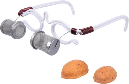 1Pc Eye moxibustion Device Moxibustion Spectacle Frames Walnut moxibustion Eye Protection Glasses Acupuncture Eye Glasses Eye Moxa Burner Eye Spectacle Frames Eye Care