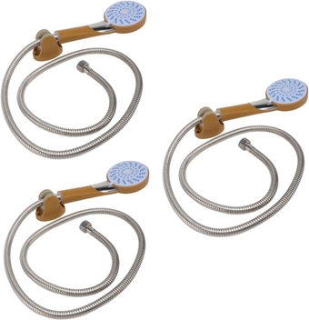 3 Sets Shower Set Faucet with Bath Kits Handheld Showerheads High Pressure Shower Nozzle Hand Shower Hose Shower Attachment for Bath Taps Take a Bath Shower Head Stainless Steel