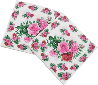 20pcs Floral Cocktail Napkins Wedding Napkins Floral Print Napkins Flower Paper Napkins Paper Beverage Napkins Vintage Floral Napkins Floral Paper Serviettes Tissue Disposable