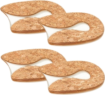 2 Pairs Transparent Heel pad Heel Cushion Inserts Heel Pads Heel Lifts for Achilles tendonitis Heel spur Cups Silicone Insert Pads Heel Insoles u- Sole of Foot Shoe Man