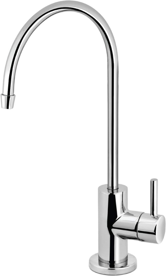 Express Water Modern Chrome Water Filter Faucet – Drinking Water Faucet – Reverse Osmosis Filtration System and Kitchen Sink Beverage Faucet – Simple 3-Piece Easy Install Faucet