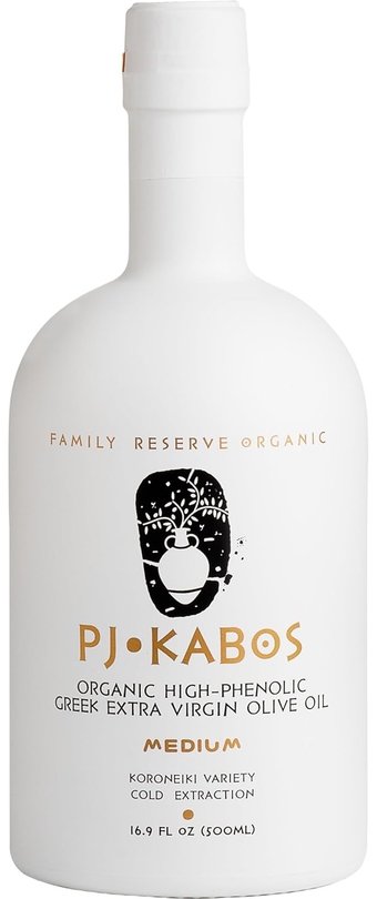2023/24 Fresh Harvest, High Phenolic (448 mg/kg Total & Hydroxytyrosol 5.3mg/20gr), USDA Organic Greek Extra Virgin Olive Oil, Kosher, Greece, Cold Extracted, 16.9oz Bottle