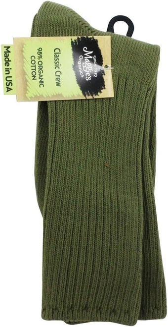 MAGGIES ORGANICS Organic Cotton Crew Olive 9 11, 1 EA