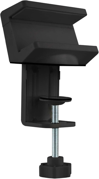 Powerstrip Clamp Holder with Desk Clamp Fits 0.4" to 2" Table Thickness Mountable Power Outlet Strips - Power Strip Desk Mount with Adjustable Clamp, Cable Management Black [CE-MT2Y12-S1]