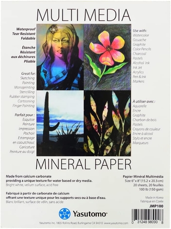 JMP100 Mineral Paper Pad, 8-inch Height, White