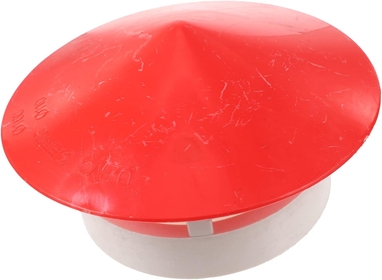 Rain Cap Stove Cap Wood Stove Chimney Kit Roof Vent Rain Covers Roof Rain Caps Vent Cap Roofs Rain Cap Chimney Rain Cap Cover for Roof Vent Cover PVC Red Pipeline