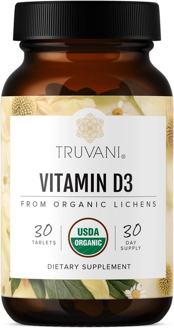 Truvani Vitamin D3 from Organic Lichen (30 Tablets)