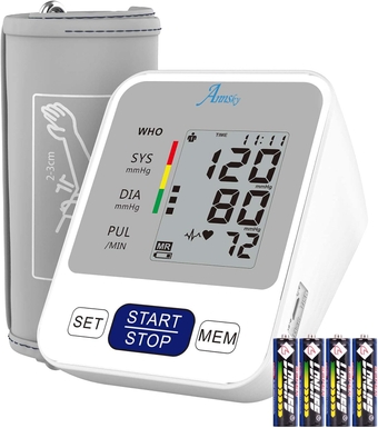 Blood Pressure Monitor, Blood Pressure Machine for Home Use, Accurate&Easy-to-Use Bp Monitor with Dual User Memories & Adjustable Cuff, Gifts for Women Men