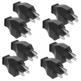 8 pcs Wiring Inverter Male Plug abs 15a Extension Cord Plug Replacement pin Electric Plugs Replace Plug Electrical Plug Extension Cord Heavy Extension Cord Replacement Ends