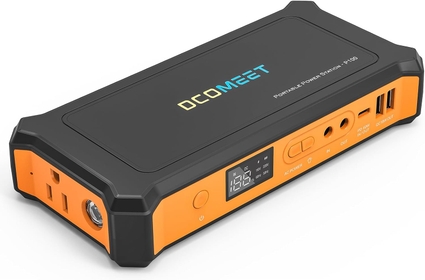 Power Bank for Camping, 99.9Wh/27000mAh Portable Laptop Charger Battery Bank, PD 60W QC 3.0 USB Ports Fast Charging Power Bank with AC Outlet for Phone, Laptops,Drone, Hand Warmers (Orange)