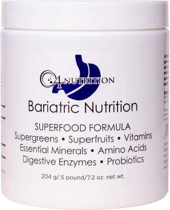 N Bariatric  Superfood Powder 7.2 Oz | Gut Health, Immune Boost, Vital Energy Support | Overall Solution for Post Bariatric Surgery | Super Greens Powder, Fruit, Vitamin, Enzyme & Probiotic