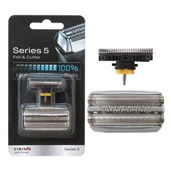 51S Silver 8000 Series Shaver Foil Replace Head w/Plastic Sealed Packaging Replacement for Braun WaterFlex 550s-3 550s-4 550cc-4 560 560s-3 560s-4