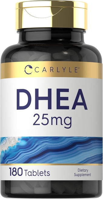 DHEA 25mg Supplement | 180 Vegetarian Tablets | for Men and Women | Non-GMO & Gluten Free