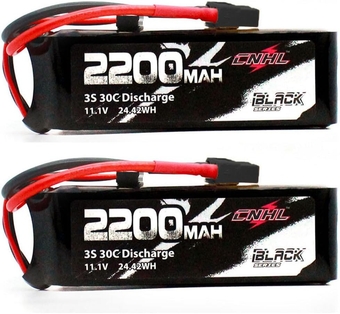 2200mAh 3S Lipo Battery 30C 11.1V lipo Battery with XT60 for RC Airplane RC Quadcopter RC Evader BX Car RC Truggy RC Truck Boat(2 Packs)