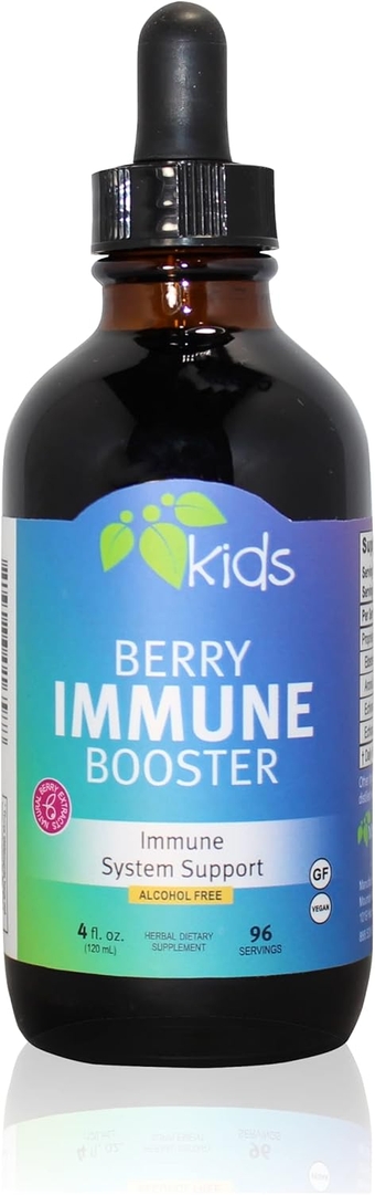 Mountain Meadow Herbs Berry Immune Booster for Kids Immune Support, with Elderberry and Echinacea - 4oz.