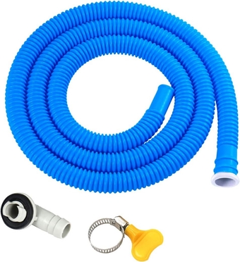 Air Conditioner Drain Hose Kit,3/5 Inch AC Drain Hose Connector Elbow Fitting with Rubber Ring for Mini-Split Units and Window AC Unit,Semi-Automatic Washing Machine,Portable AC