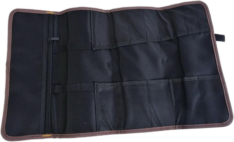 Roll Electrician Tool Kit Machinist Tools Canvas Tool Bag Wrench Hammer Chisel Screwdriver Storage Pouch Cloth Wrench Organizer Motorcycle Tools Wrench Tool Mechanical