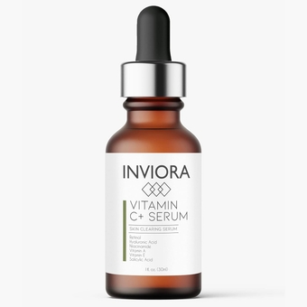 Advanced Vitamin C+ Serum - Correcting Vitamin C Serum For Face With Hyaluronic Acid, Vitamin B3, Vitamin E, and Vitamin A - Anti-Aging Facial Serum To Fade Dark Spots and Impurities- 1 Oz