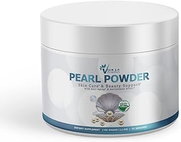 100% Pure Pearl Powder Dietary Supplement - Rich in Natural Calcium & Amino Acids with Anti-Aging Properties, Promotes Lon...