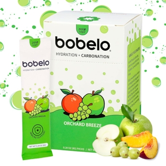 Self Carbonating Hydration Packets | Low Calorie Drink Mix, Electrolytes Powder Packets | Keto Friendly, Sugar Free Water Enhancer | Soda & Sparkling Water Alternative | Orchard Breeze(14ct)