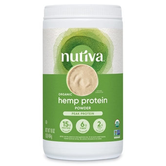 Organic Cold-Pressed Raw Hemp Seed Protein Powder, Peak Protein, 16 Ounce, USDA Organic, Non-GMO, Whole 30 Approved, Vegan, Gluten-Free & Keto, Plant Protein with Essential Amino Acids