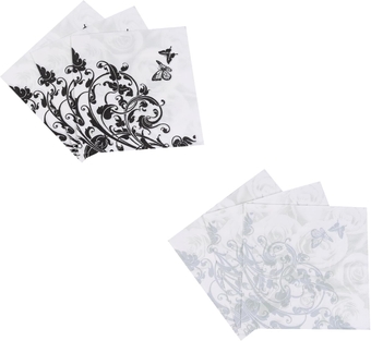 2pcs Printed Napkin Serviettes Napkins Party Dinner Napkins Butterflies Napkins Paper Guest Napkins Paper Napkin Dinner Party Printing Virgin Wood Pulp Flowers and Plants