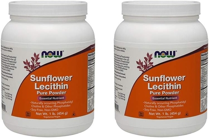 , (2 Pack) Sunflower Lecithin, Pure Powder, 1 lb (454 g)
