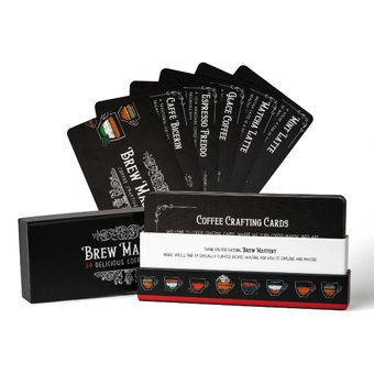 Home Barista Masterclass: Ultimate 39-Coffee Recipe Cards - Step-by-Step Home ing Guide with Pro Tips & Techniques, Durable & Compact for Coffee Lovers & Aspiring Baristas
