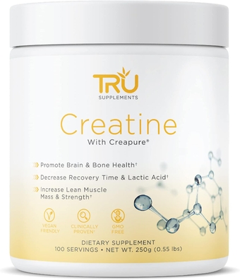 Creatine | 100% Pure Patented Creapure | Increase Strength & Boost Stamina | Build Lean Muscle with Zero Water Retention or Bloating | Clinically Tested and Safe | 100 Servings