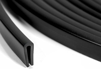 Rubber Edge Trim Black, U Channel PVC Plastic, Metal Edge Protector Fit for 0.16", 5Ft (59in)