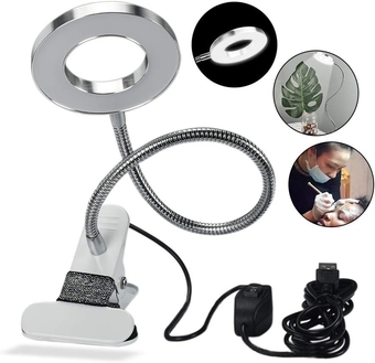 Desk Lamp Clip Tattoo Microblading USB LED Light Lamp Portable for Permanent Makeup Lip Eyebrow Tattoo Skincare Beauty Manicure Salon Eyelash Extension