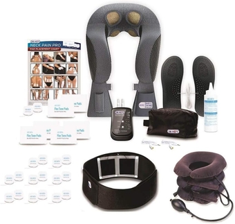DR-HO'S Neck Pain Pro Ultimate Package - TENS Therapy, EMS Therapy and DR-HO'S Proprietary AMP - Helps Temporarily Relieve Neck and Shoulder Pain