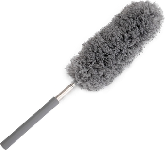 Microfiber Feather Duster with Extension Pole Dus Duster Accessories Microfiber Dusting Brush Extend Stretch Feather Home Dust Cleaner Car Furniture Household Cleaning Brush Microfiber Duster - This